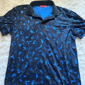Black and Blue Polo Shirt